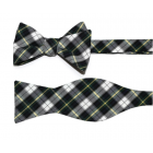 Navy & Green Tartan Plaid Cummerbund & Bow Tie